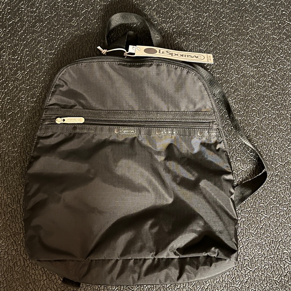LeSportsac Rebecca backpack purse - black